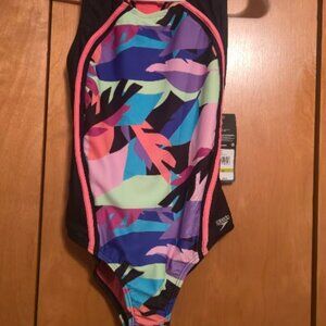 GIRLS SPEEDO SIZE 14 BATHING SUIT ONE PIECE